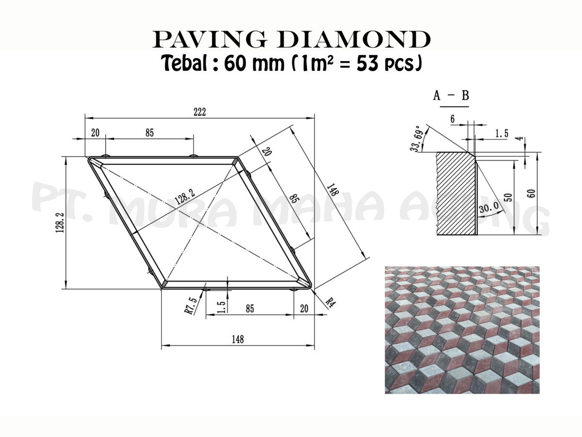 Paving Diamond 60mm Image